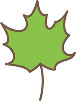 ícone de vetor de folha de outono