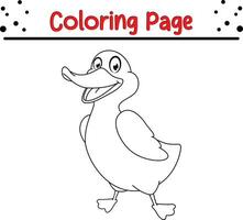 pássaro coloração página para crianças. vetor