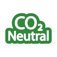 ícone com zero emissão símbolo conceito. estufa gás carbono crédito Projeto. proteger ecológico verde vetor. carbono internet zero neutro natural. carbono pegada arte vetor