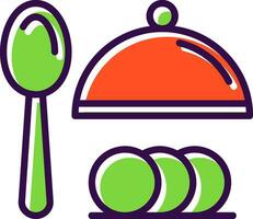 design de ícone de vetor de jantar