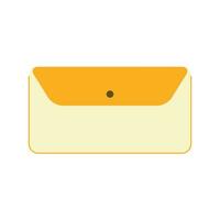 vetor amarelo envelope ícone estoque vetor ilustração do uma enviar envelope dentro uma plano estilo isolado em uma branco fundo