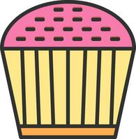 design de ícone de vetor de cupcake