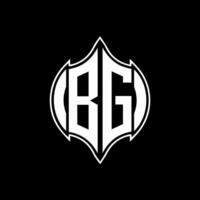 bg carta logotipo. bg criativo monograma iniciais carta logotipo conceito. bg único moderno plano abstrato vetor carta logotipo Projeto.