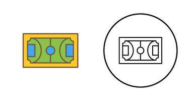 ícone de vetor de campo de futebol