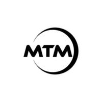 mtm carta logotipo projeto, inspiração para uma único identidade. moderno elegância e criativo Projeto. marca d'água seu sucesso com a impressionante isto logotipo. vetor