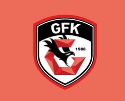 gaziantep fk clube símbolo logotipo Peru liga futebol abstrato Projeto vetor ilustração com vermelho fundo