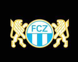 Zurique clube logotipo símbolo Suíça liga futebol abstrato Projeto vetor ilustração com Preto fundo