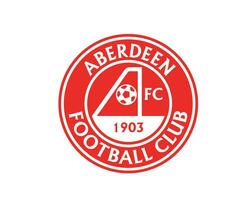 Aberdeen fc clube logotipo símbolo Escócia liga futebol abstrato Projeto vetor ilustração