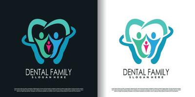 dental logotipo Projeto para o negócio Prêmio vetor