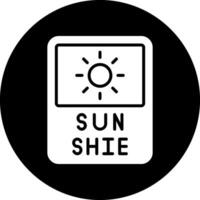 ícone de vetor de luz do sol