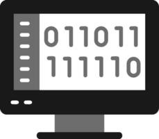 binário vetor ícone