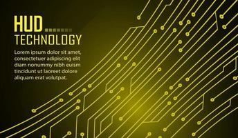 fundo de conceito de tecnologia futura de circuito cibernético vetor