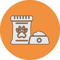 ícone de vetor de comida para animais de estimação
