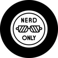 nerd só vetor ícone