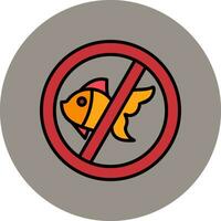 não pescaria vetor ícone