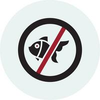 não pescaria vetor ícone