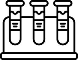 ícone de vetor de tubo de ensaio