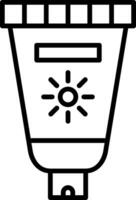 ícone de vetor de protetor solar