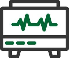 design de ícone criativo de monitor ekg vetor