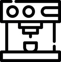 design de ícone criativo de máquina de café vetor
