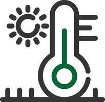 design de ícone criativo de alta temperatura vetor