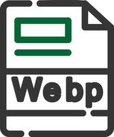 webp criativo ícone Projeto vetor