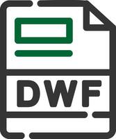 dwf criativo ícone Projeto vetor