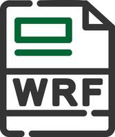 wrf criativo ícone Projeto vetor