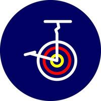 design de ícone criativo de bicicleta de circo vetor