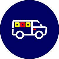 design de ícone criativo de minivan vetor