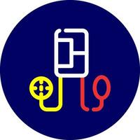 design de ícone criativo de medidor de pressão arterial vetor