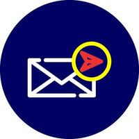 enviar design de ícone criativo de e-mail vetor