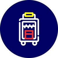 design de ícone criativo de bagagem vetor