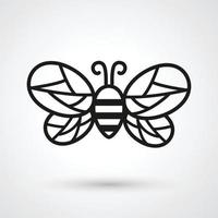 vetor de ícone de abelha