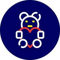 Urso de pelúcia criativo ícone Projeto vetor