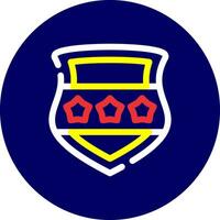 polícia escudo criativo ícone Projeto vetor
