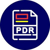 pdr criativo ícone Projeto vetor