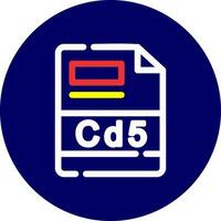 cd5 criativo ícone Projeto vetor