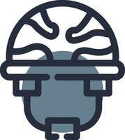 design de ícone criativo de capacete vetor