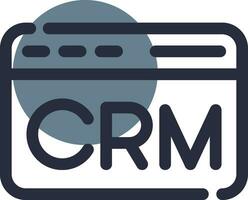 crm criativo ícone Projeto vetor