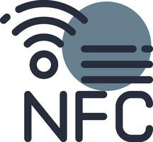 nfc criativo ícone Projeto vetor