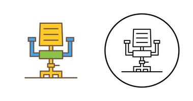 ícone de vetor de cadeira de mesa
