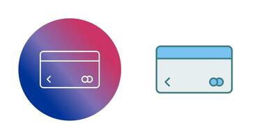ícone de vetor de cartão de crédito exclusivo