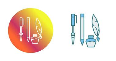 ícone de vetor de equipamento de escrita exclusivo