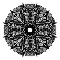 ilustração de mandala desenho de fundo vintage de ornamentais vetor