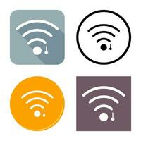 ícone de vetor de sinal wifi exclusivo