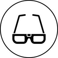 ícone de vetor de óculos 3d