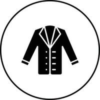 ícone de vetor de casaco de negócios