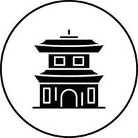 ícone do vetor do templo