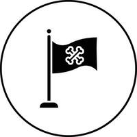 ícone de vetor de bandeira pirata